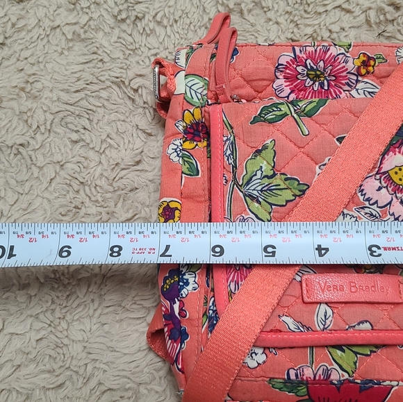Vera Bradley Coral Floral Tapestry Hipster Crossbody Bag - Picture 9 of 16